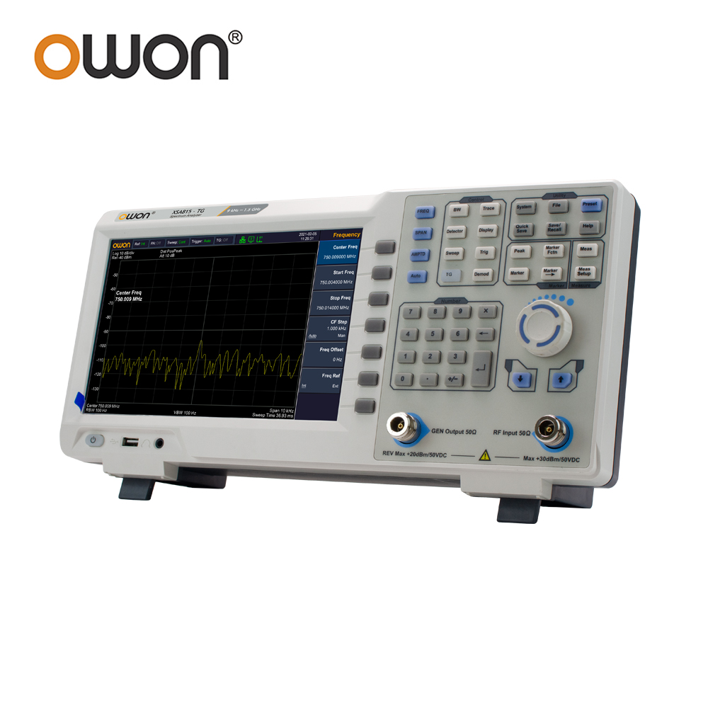 Spectrum Analyzer Tracking Generator 1.5Ghz - Analyseur de spectre numérique OWON XSA815TG,