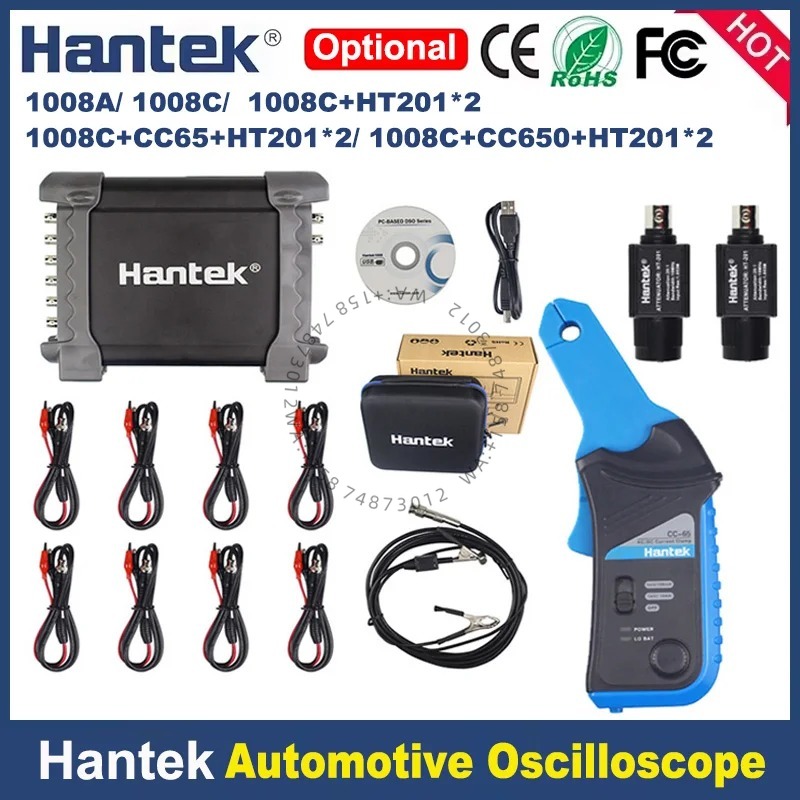 Automotive Diagnostic Oscilloscope 8 Channel - Hantek 1008c, appareil de diagnostic automobile