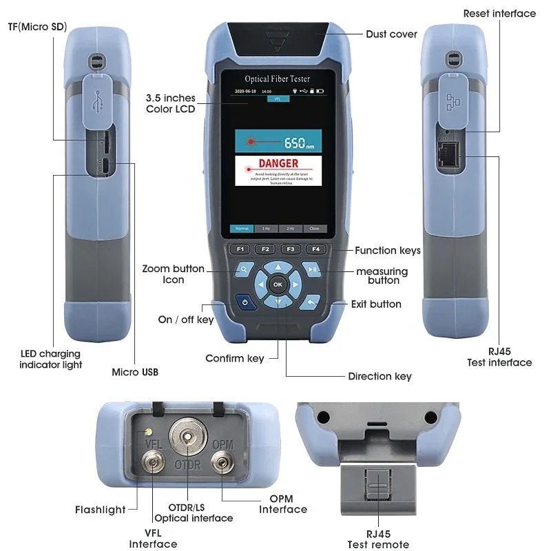 Réflectomètre optique de domai - Optical Time Domain Reflectometer Otdr 1310 1550Nm avis et prix