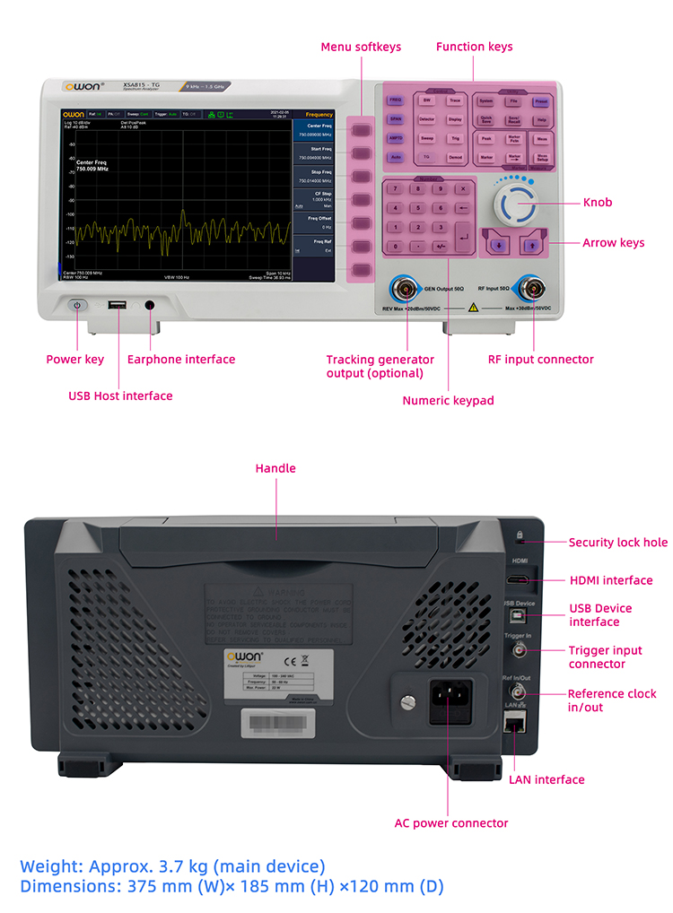 Analyseur de spectre 9 kHz - 1 - Spectrum Analyzer Tracking Generator 1.5Ghz avis et prix