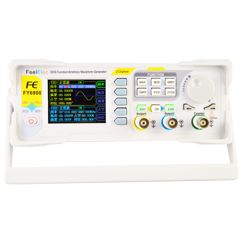NOUVEAU FY6900 Générateur de s - Dual Channel Arbitrary Waveform Function Generator 60Mhz avis et prix