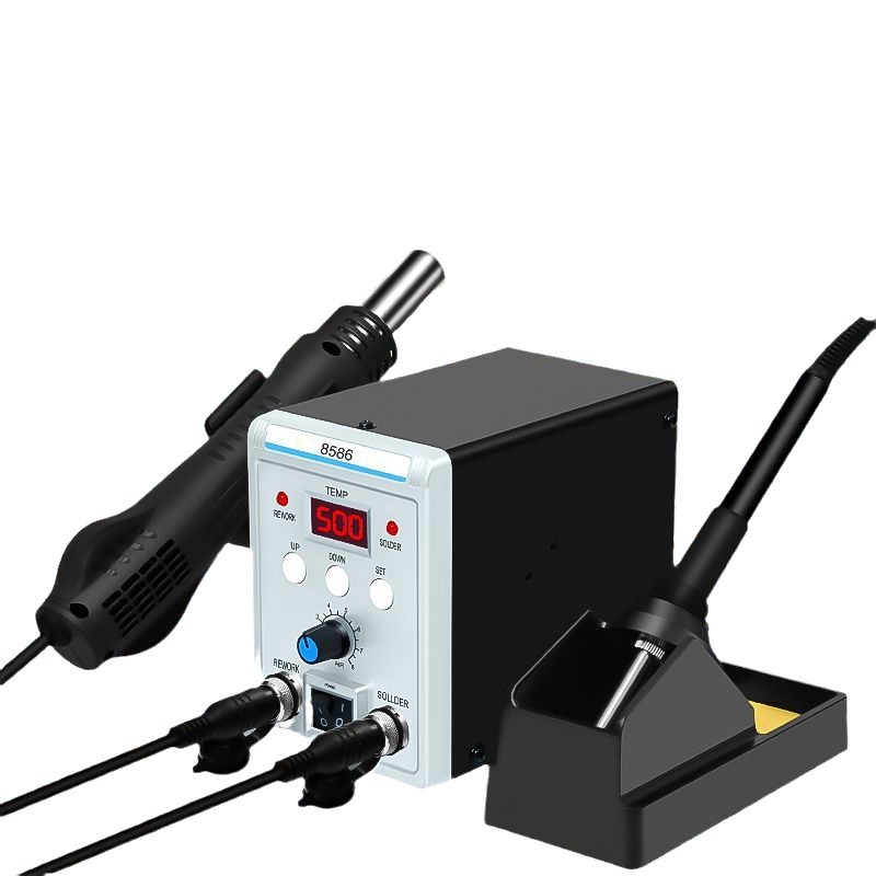8586 Station de soudure et de  - Smd Rework Station Hot Air Soldering 2 In 1 avis et prix