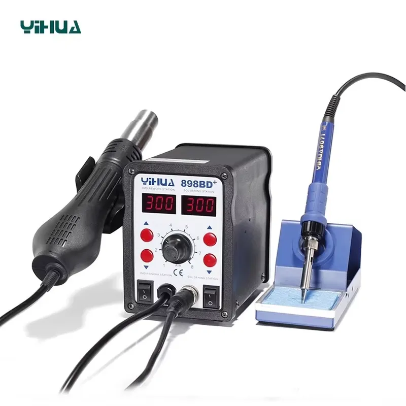YIHUA 898BD+ 220V Station de s - Smd Rework Station Hot Air Soldering 2 In 1 avis et prix